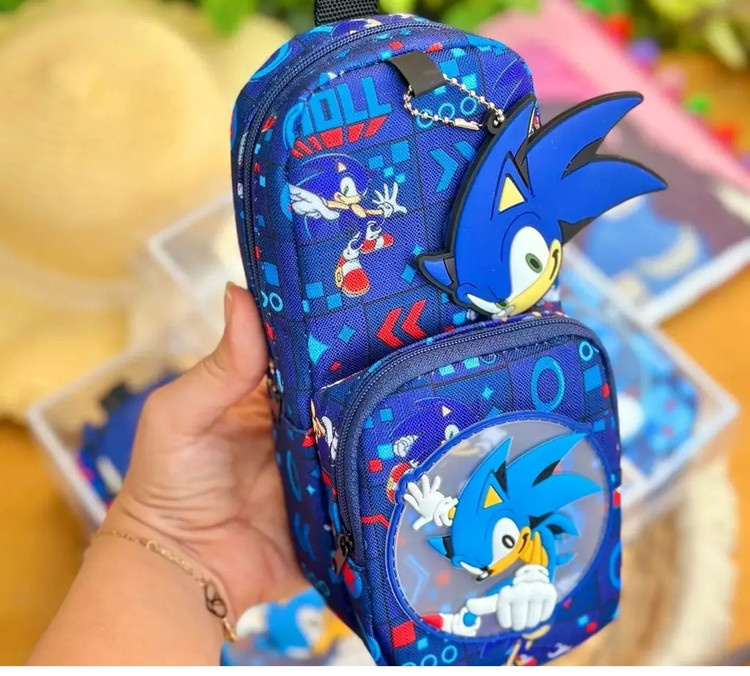 جامدادی سهبعدی سونیک (Sonic) | زیپی، جادار و باکیفیت