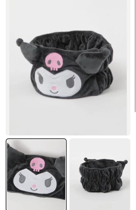 🎀 هدبند حولهای فانتزی طرح Kuromi